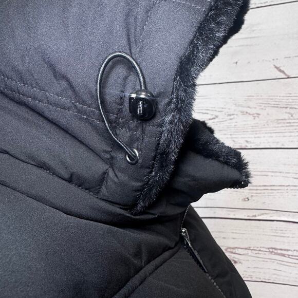 Nautica Black Quilted Puffer Jacket | Women’s XXL | Hooded, Warm & Cozy - Picture 6 of 10